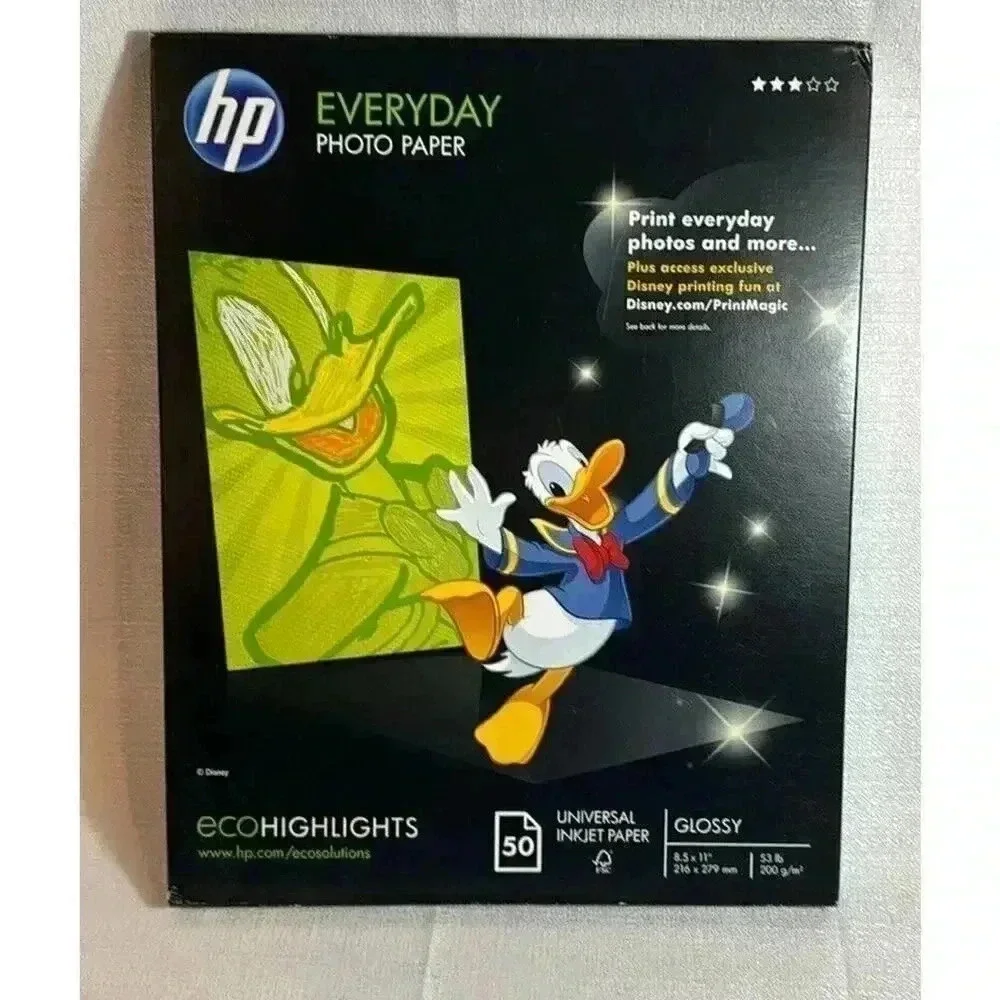 HP Glossy‎ photo paper (8.5